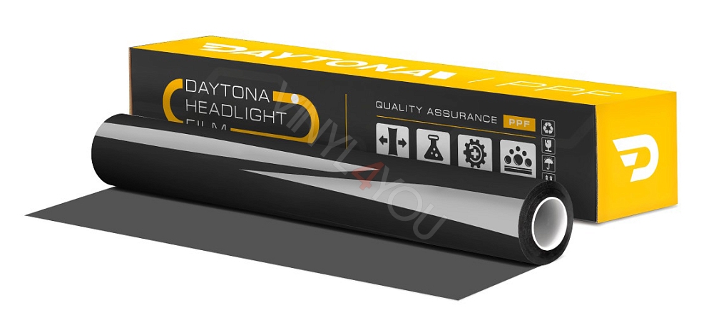 Полиуретан для фар тонирующий DAYTONA S100 черный 60 см